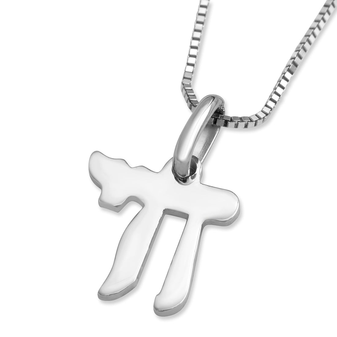 14K Gold Chic Chai Pendant Necklace (Choice of Colors)