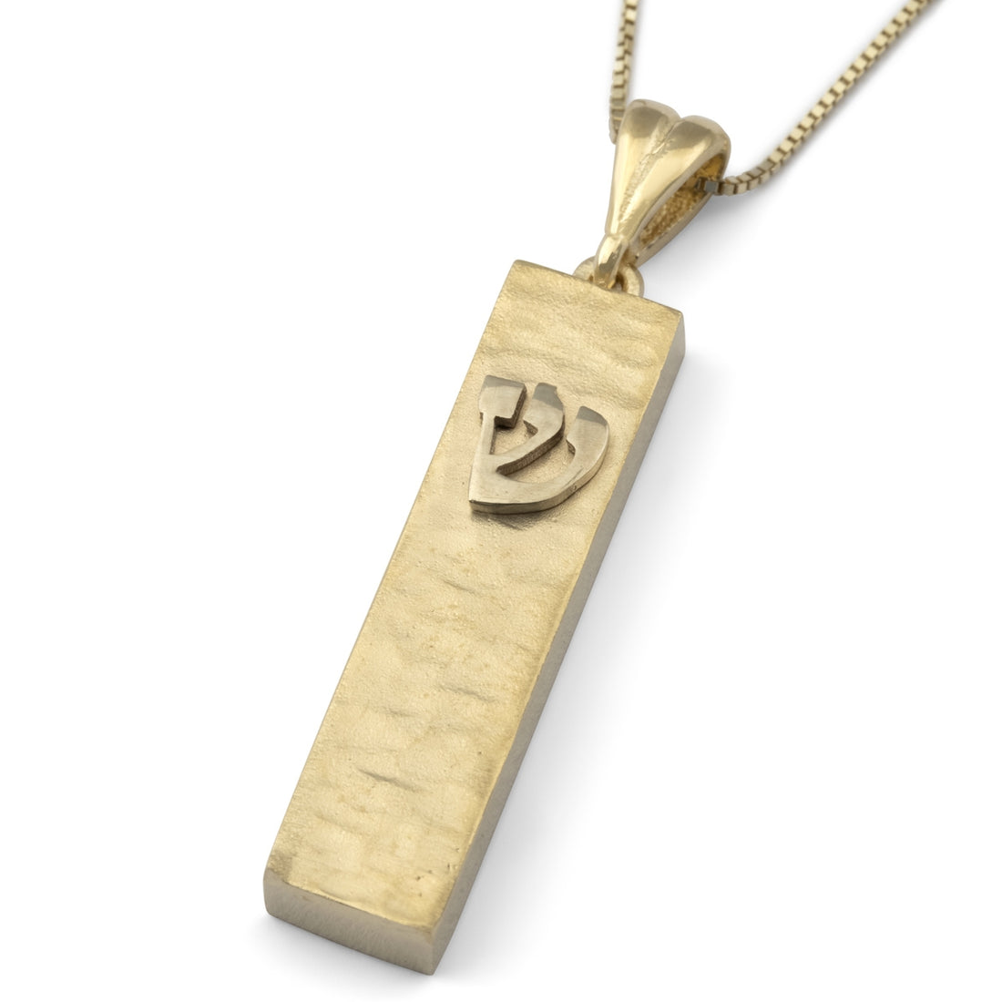 Mezuzah pendant 14k gold online